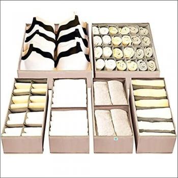 SkyBuys 8-Piece Underwear Drawer Organizer