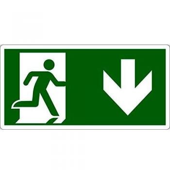 Cartello Alluminio Uscita di Emergenza cm 25x12,5