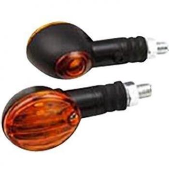 CLIGNOTANT TUN'R OVAL MICRO F.COURTE NOIR/ORANGE A AMPOULE -HOMOLOGUE CE