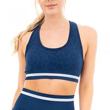 Oceanic Leopard Seamless Support Bra