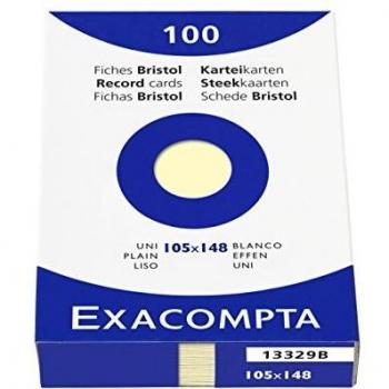 Karteikarten A6 Exacompta 13329B 100 Stück