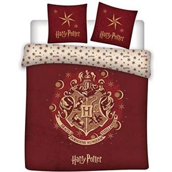 Set de literie Harry Potter 200x200 cm avec housse de couette et deux taies 63x63 cm