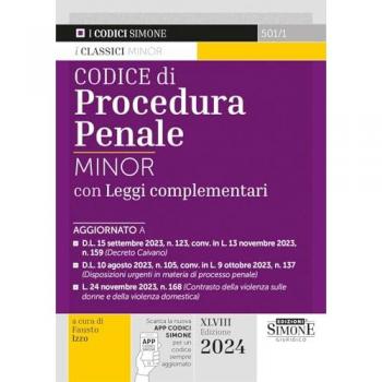 Codice di procedura penale con leggi complementari. Ediz. minor. ...