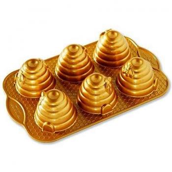 Nordic Ware Beehive Kuchenform, Aluminium, Gold