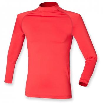 Men's Red Long Sleeve Base Layer from Finden & Hales – Team Fit (S/M)