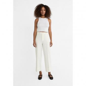 Pantalon Femme 38 Stradivarius – Taille Fine, Ourlet Revers