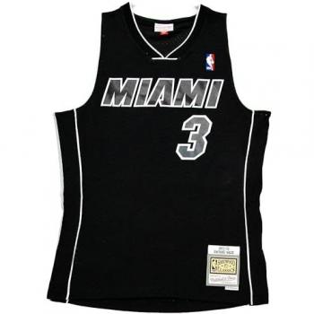 Mitchell & Ness Herren Sportshirt „Miami Heat Dwyane Wade 2011 (S), Schwarz“