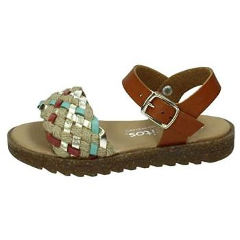 Sandalias infantiles Conguitos trenzado de cuero