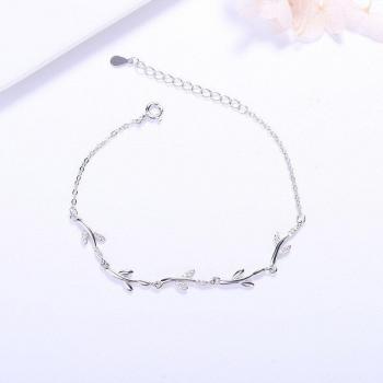 Elegante Blätterarmbinde S925