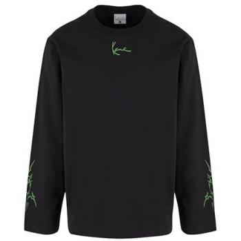 Karl Kani Longsleeve Small Signature Tribal Schwarz Regular Fit