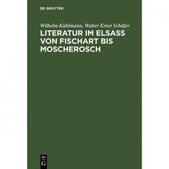 Vitalsource Technologies, Inc. Literatur im Elsa? von Fischart bis Moscherosch