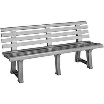 Banc de jardin blanc 145x49x74 cm