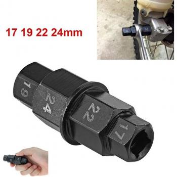 Motorcycle Front Wheel Axle Hex Tool 17-24mm