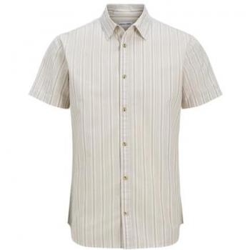 Ropa de hombre: camisa de manga corta beige JACK AND JONES