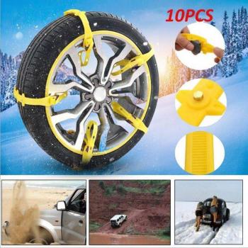 Chaînes de Traction Hiver FS-10Pcs en TPU et Nylon