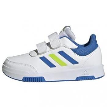 Adidas Boys' Tensaur Velcro Trainers Cloud White/Bright Royal/Solar Slime
