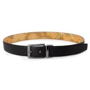 Alviero Martini Premium Black Leather Belt – 105 cm / 42″
