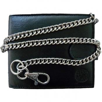 Cartera de cuero para hombre con bloqueo RFID