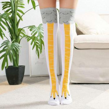 Cotton Chicken Claw Knee High Socks for Ladies