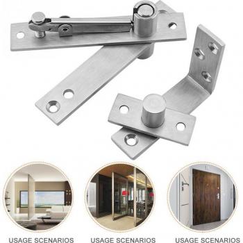 L Shape Cabinet Door Hinge 304 Stainless Steel 360 Pivot