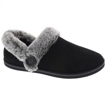 Skechers Damen Hausschuh Cozy Campfire Fresh Toast Schwarz 39