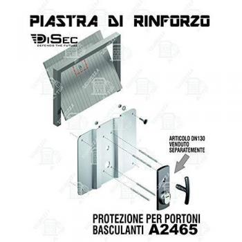 Piastra di Rinforzo Basculante A2465 Az Disec 270×300 mm