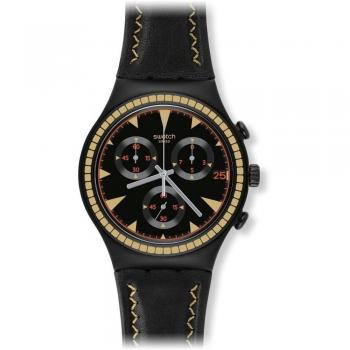 Swatch Men's Black Species Chronograph Watch