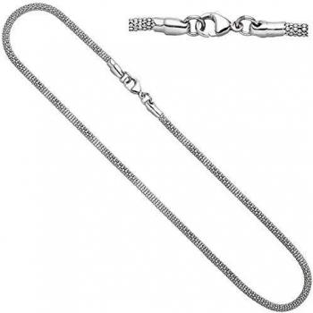 JOBO Halskette 925 Sterling Silber rhodiniert 42 cm Karabiner