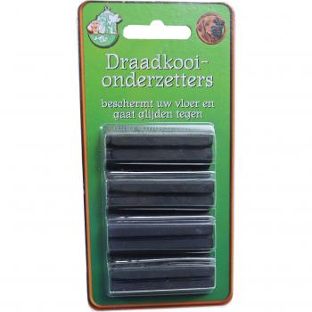 Warentuin Boon Benchonderzetters 5,1 x 1,5 cm Zwart Polyester 4 Stuks