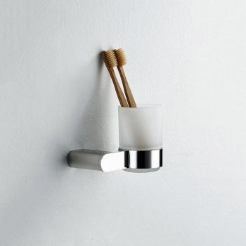 Chrome Mirror and Towel Rack Ensemble