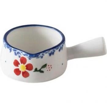 Taza de Café y Leche Estilo Florido