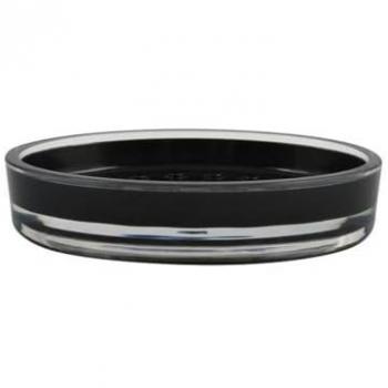 Porte Savon Tahiti Acrylique Noir