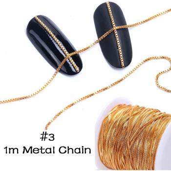 1m 3D Charms Nail Art Alloy Studs