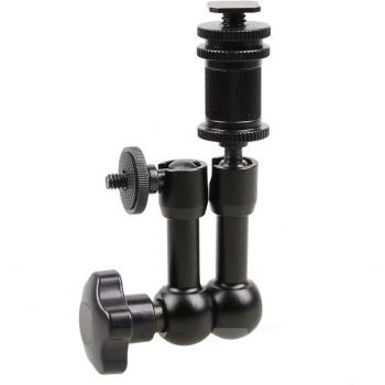 Adjustable Friction Articulating Magic Arm 7-Inch & 11-Inch with Super Clamp for Camera Accessories