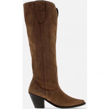 Botas de mujer Blogger en piel marrón