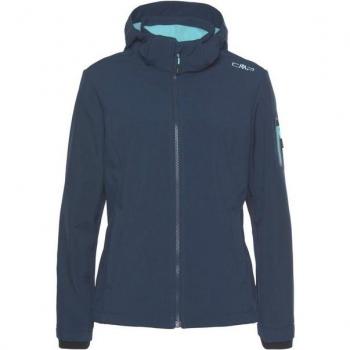 CMP Softshell‑Jacke Damen, Marine Blau, 36 cm – winddicht, wasserabweisend, atmungsaktiv