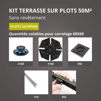 Système Terrasse Sur Plots 50m²