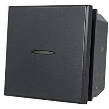 Deviatore Assiale 1P 10A 220~ 2M Nero Compatibile Bticino Axolute