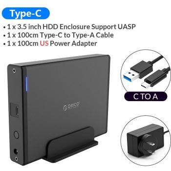 Orico 3.5 Inch Externe HDD Behuizing Type C met ondersteuning voor 16TB