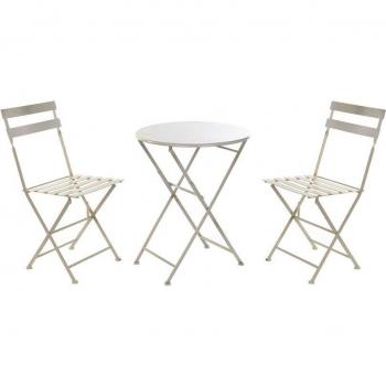 Set de Mesa con 2 Sillas DKD Home Decor 80 cm