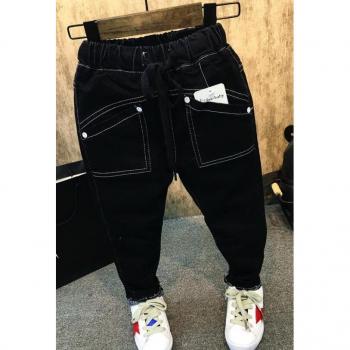 Elastische denimkinderbroek