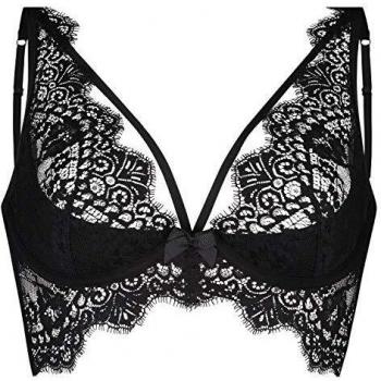Bustier dentelé Marilee – soutien-gorge noir, armatures incluses