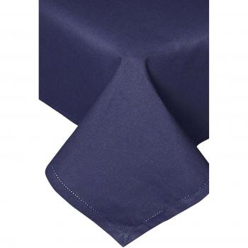 Nappe de table en coton bleu marine
