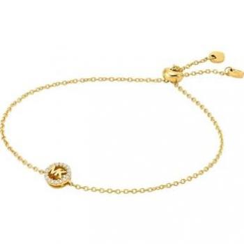Michael Kors Silver‑Tone Logo Slider Bracelet (Model MKC1762CZ710)