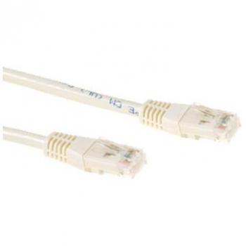 CABLE DE RED CAT6 3 METROS CON RJ45 MARFIL (U/UTP)