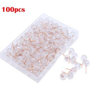 100pcs Rose Gold School Push Pins