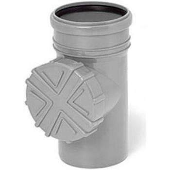 Grey 110mm Gutter Drainage Strainer with Cleanout