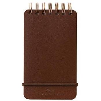 Midori Dark Brown WM Ring Memo Notepad