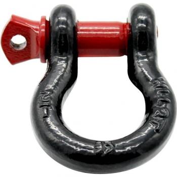 Gancho Remolque 3/4″ – Arco D 2 Toneladas, Rojo y Negro