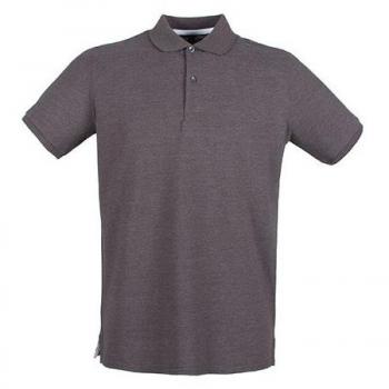 Henbury Piqué Polo Shirt in Charcoal, Small